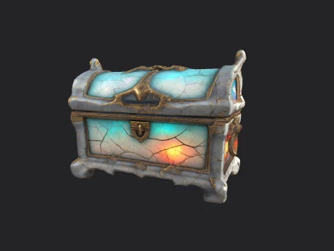 Treasure Chest 001 3D Model