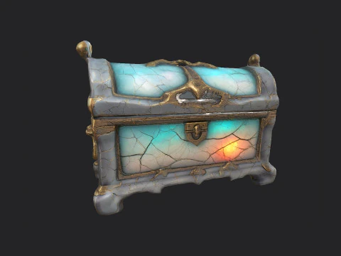 Treasure Chest 001 3D Model