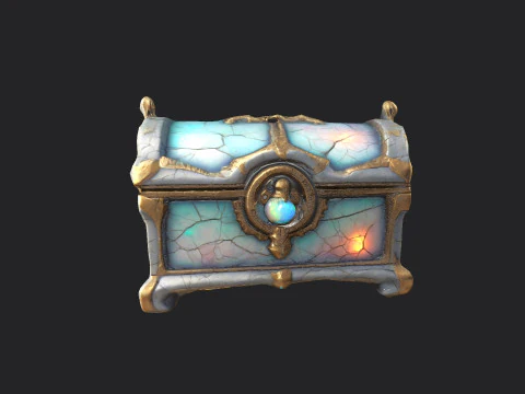 Treasure Chest 001 3D Model
