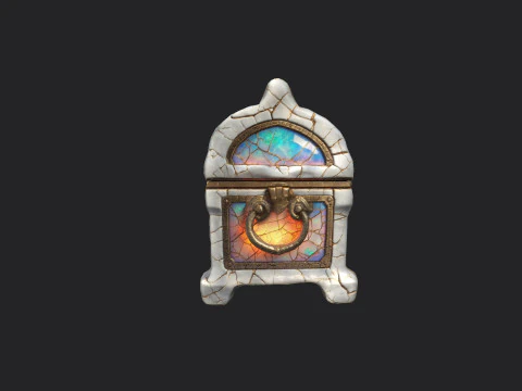 Treasure Chest 001 3D Model