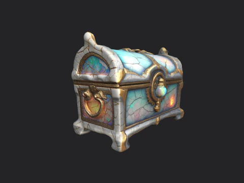 Treasure Chest 001 3D Model