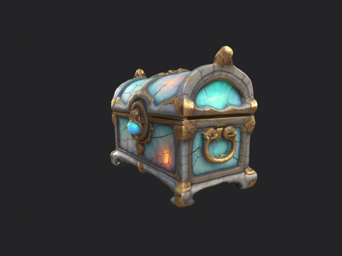 Treasure Chest 001 Modello 3D