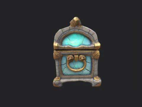 Treasure Chest 001 3D Model