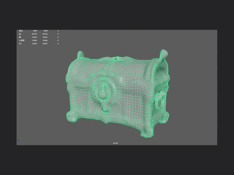 Treasure Chest 001 3D Model