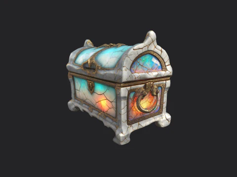 Treasure Chest 001 3D Model