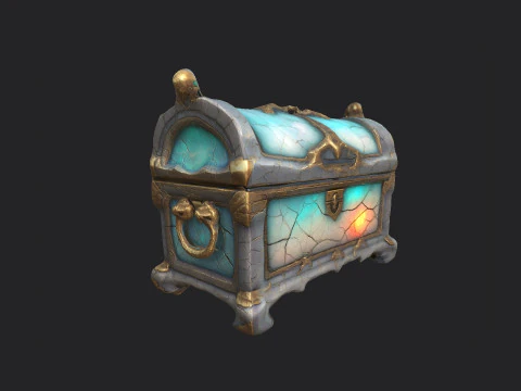 Treasure Chest 001 3D Model