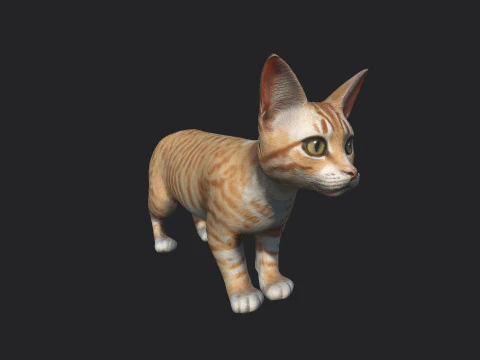 Gatto 001 Modello 3D