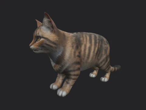 Gato 001 Modelo 3D