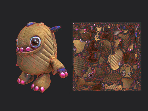 Plush toys 012 Model 3D