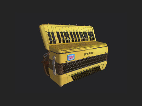 Accordion 001 Model 3D