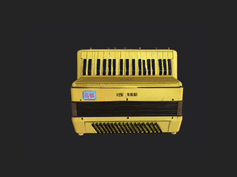Fisarmonica 001 Modello 3D