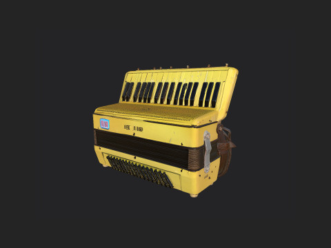 Accordion 001 3D Model