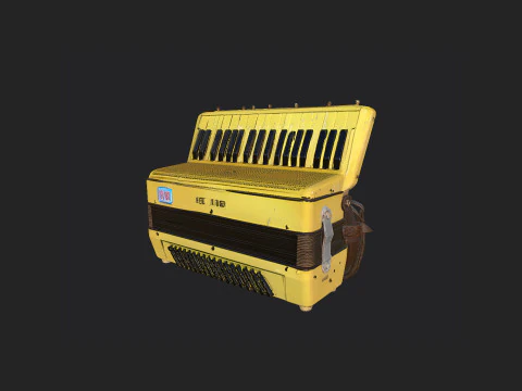 Fisarmonica 001 Modello 3D