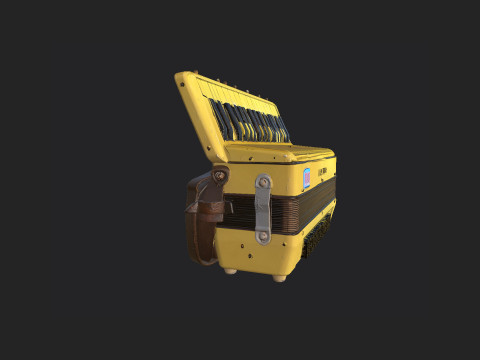 Accordion 001 3D Model