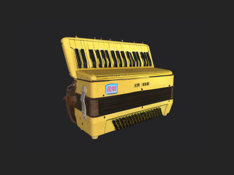 Accordion 001 3D Model