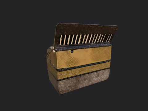아코디언 002 3D 모델