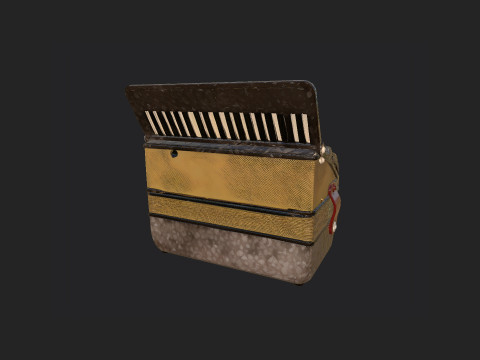 Accordion 002 3D Model