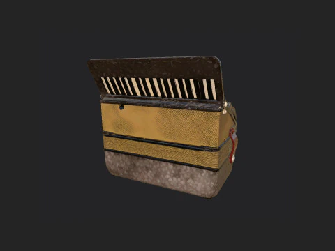 아코디언 002 3D 모델