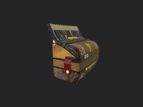 아코디언 002 3D 모델