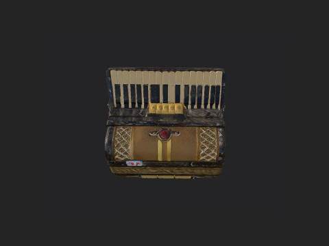 아코디언 002 3D 모델