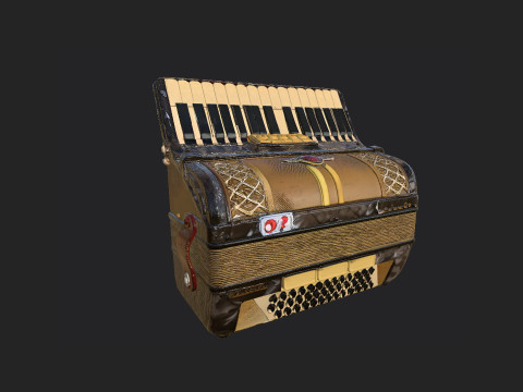 Accordion 002 Model 3D