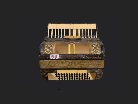 아코디언 002 3D 모델