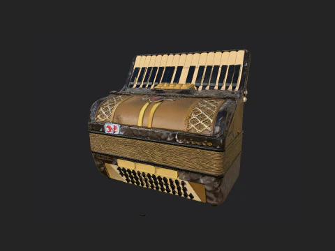 아코디언 002 3D 모델