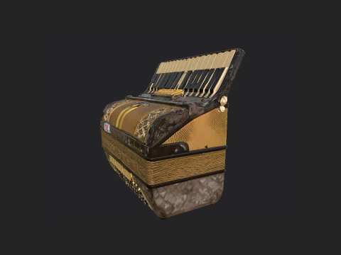 아코디언 002 3D 모델