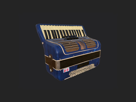 Accordion 003 3D Model