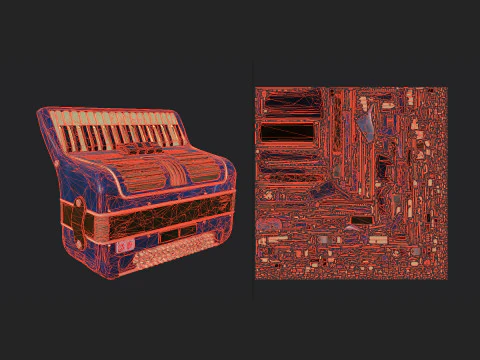 Fisarmonica 003 Modello 3D