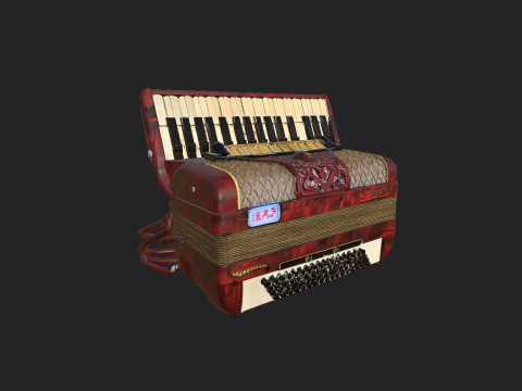 Accordion 005 Model 3D