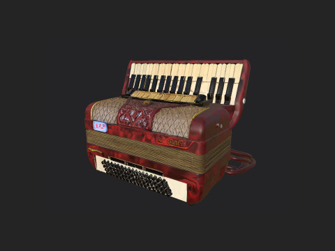 Accordion 005 3D Model