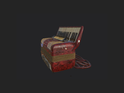 Accordion 005 3D Model