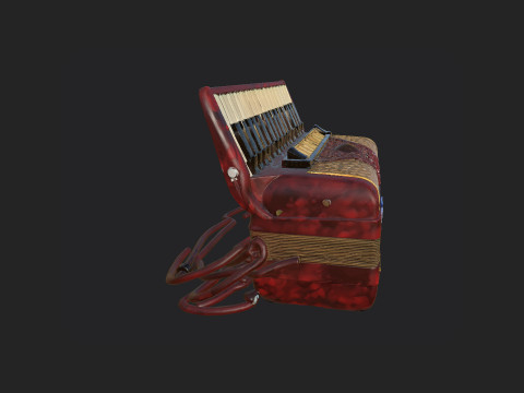 Accordion 005 3D Model