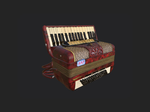 Accordion 005 3D Model