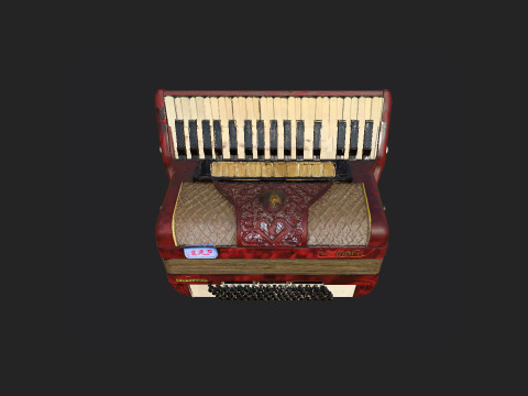 Accordion 005 3D Model