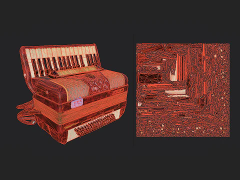 Fisarmonica 005 Modello 3D