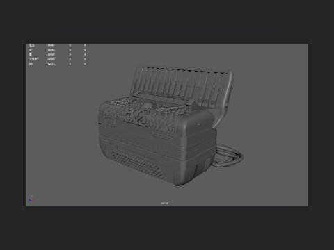Accordion 005 3D Model