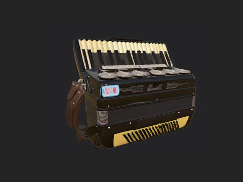 Accordion 004 3D Model