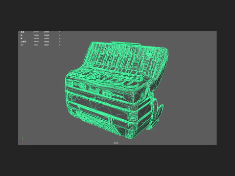 Accordion 004 3D Model