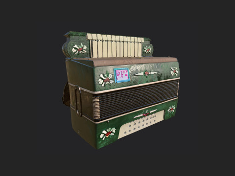 Accordion 006 Model 3D