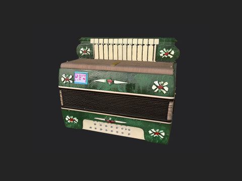 Accordion 006 3Dモデル