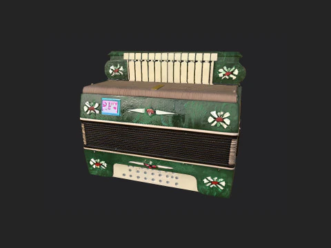 Accordion 006 3D Model