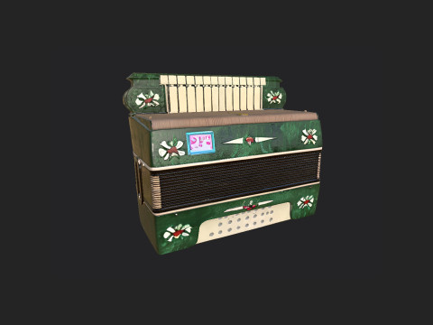 Accordion 006 3Dモデル
