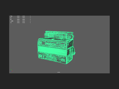 Accordion 006 3D Model