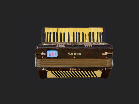 Accordion 007 3D Model
