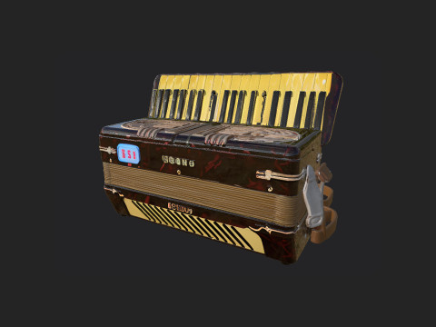 Accordion 007 3D Модель