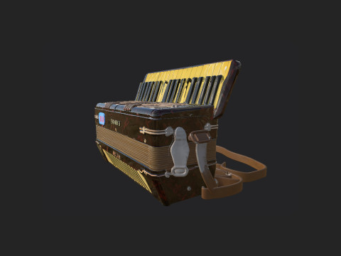 Accordion 007 3D Модель