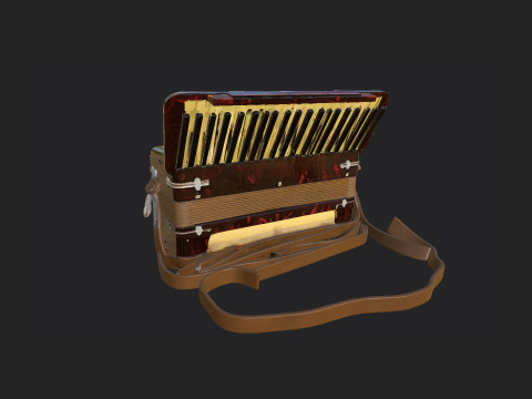 Accordion 007 3D Модель