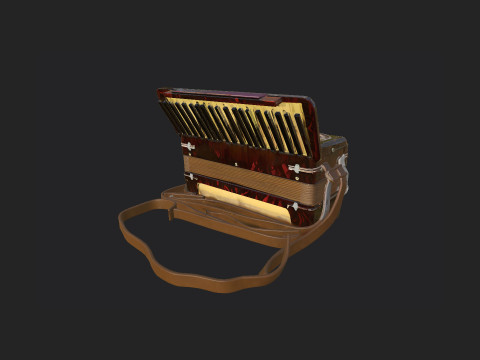 Accordion 007 3D Модель